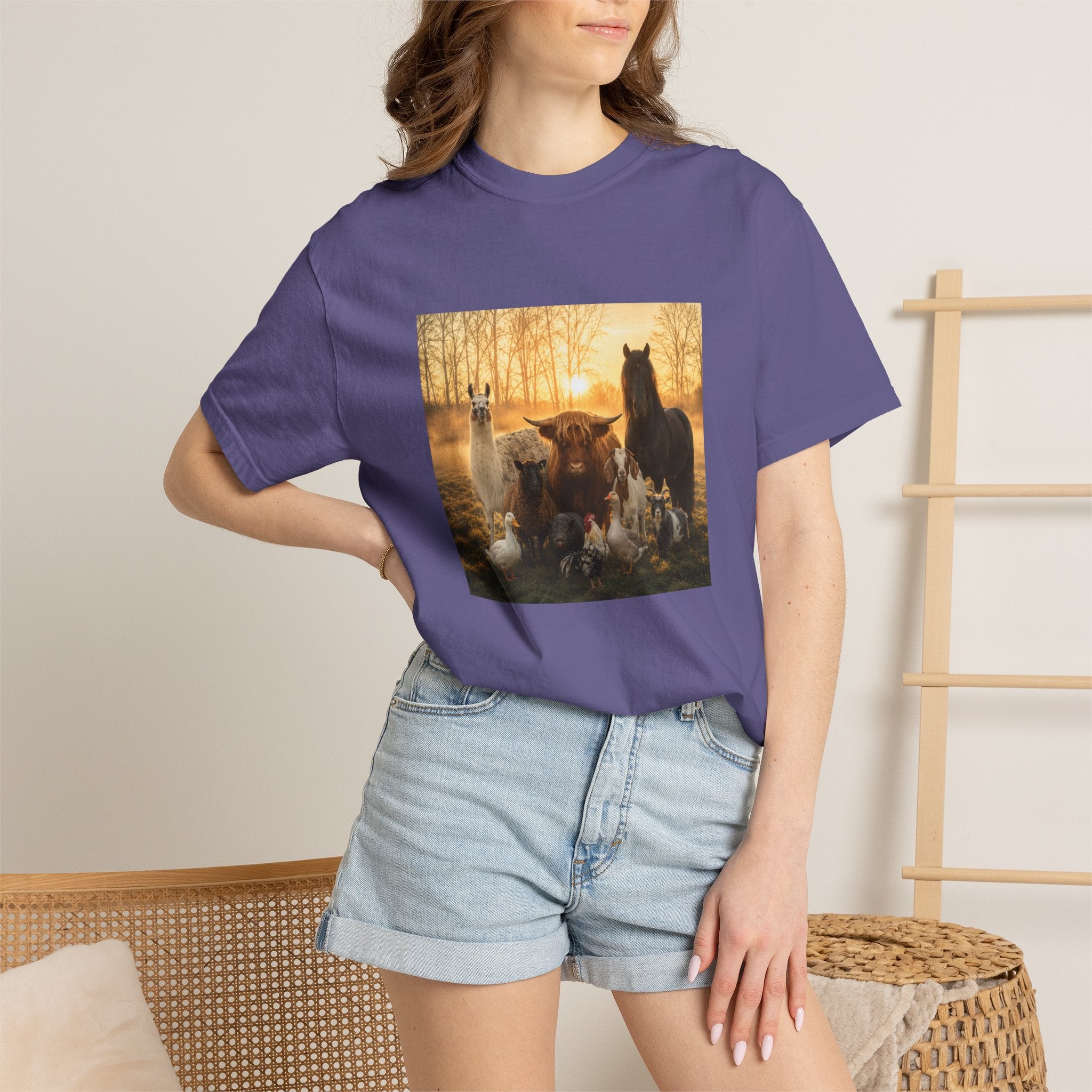 Chick-Shirts ~ 'The Usual Suspects' Farm Animals T-Shirt