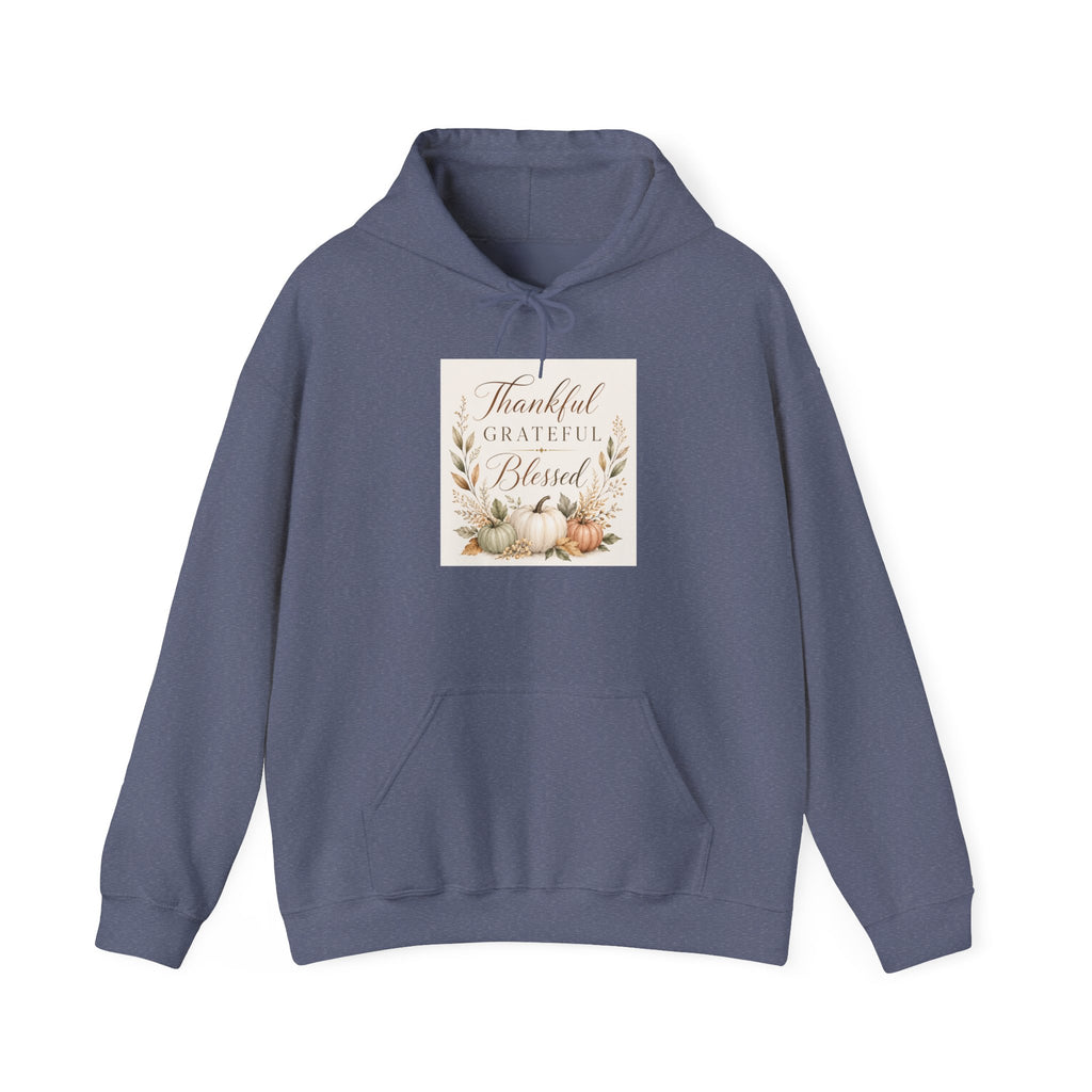 Chick-Shirts ~ Thankful Grateful Blessed Hoodie