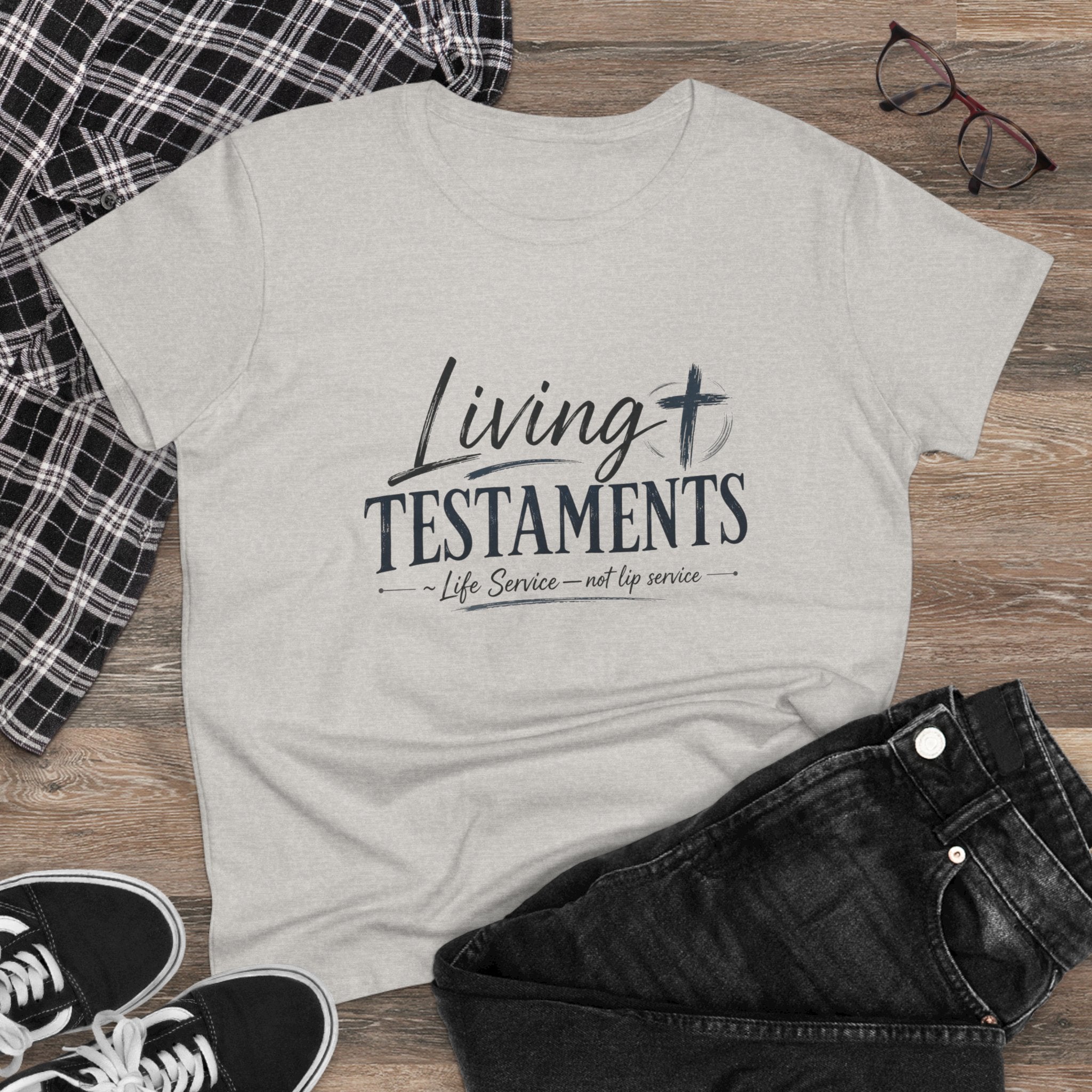 Chick-Shirts ~ Living Testaments  "Life Service — not lip service"