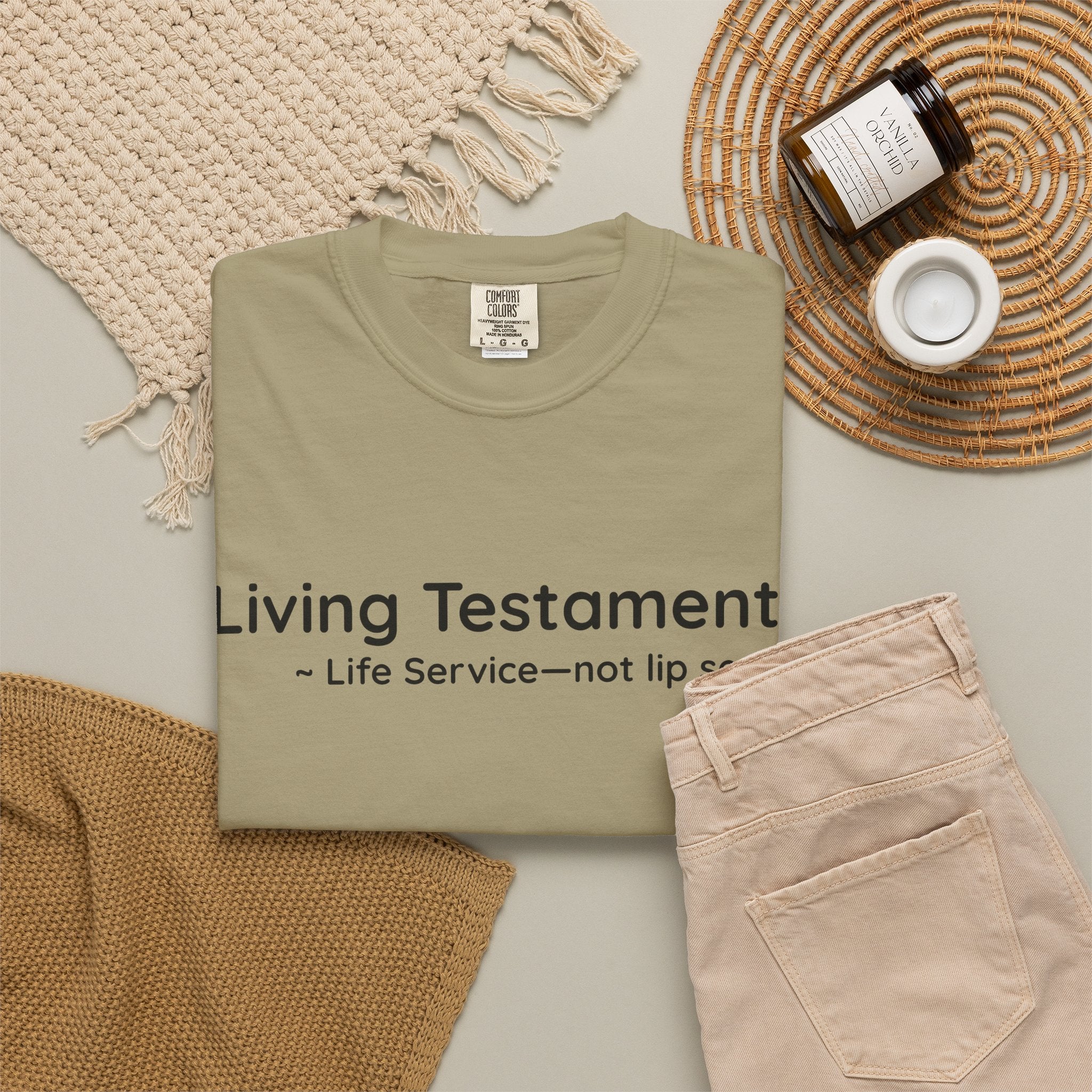 Dude-Shirts ~ Living Testaments Inspirational Tee