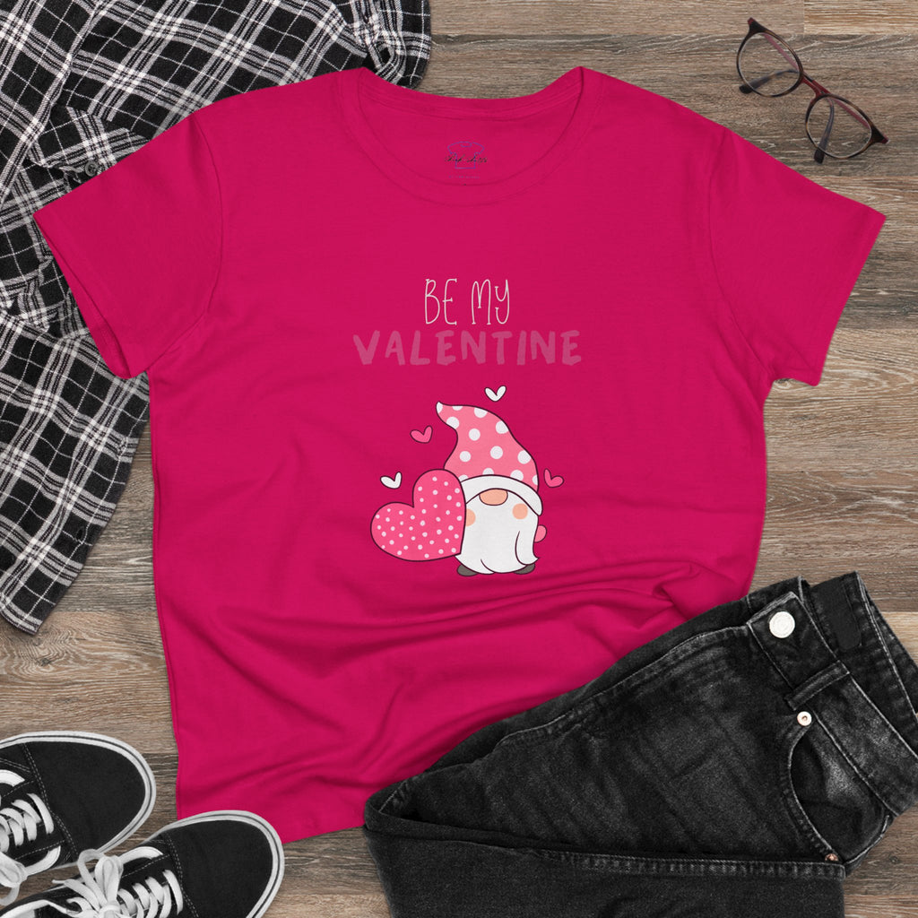 Gnome Be My Valentine ~ Women's Midweight Cotton Tee