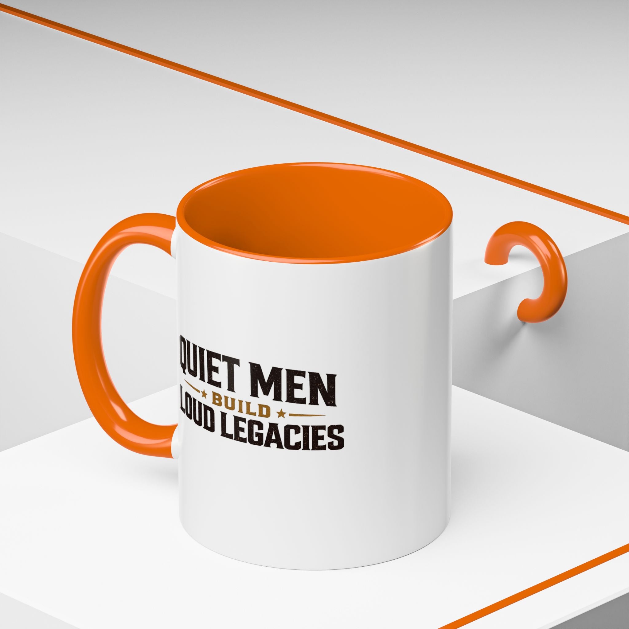 Lil-Mugs ~ Quiet Men Build Loud Legacies | Accent Ceramic Mug (11oz/15oz)