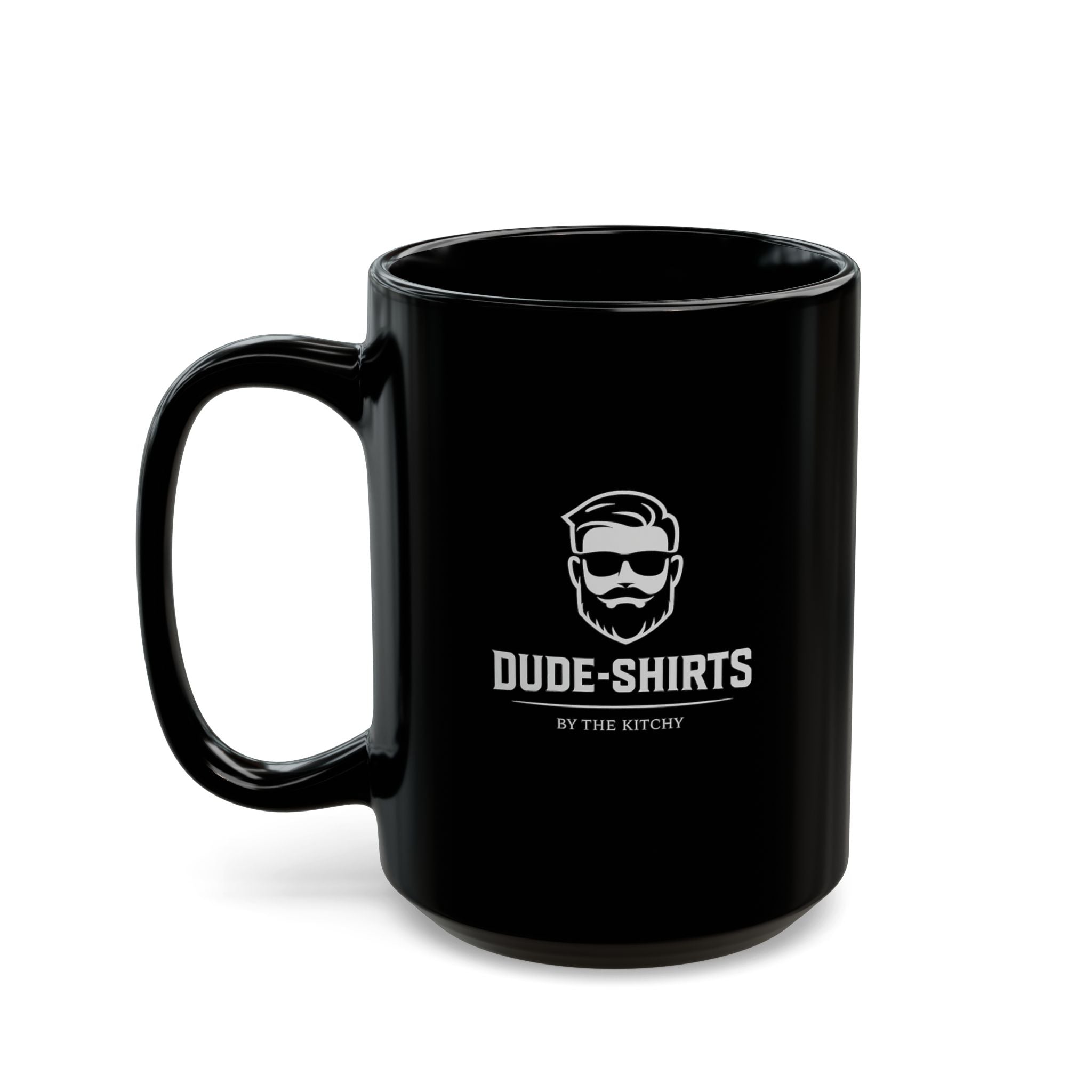 Lil-Mugs — Dude-Shirts Logo Black Ceramic Mug (11oz & 15oz)