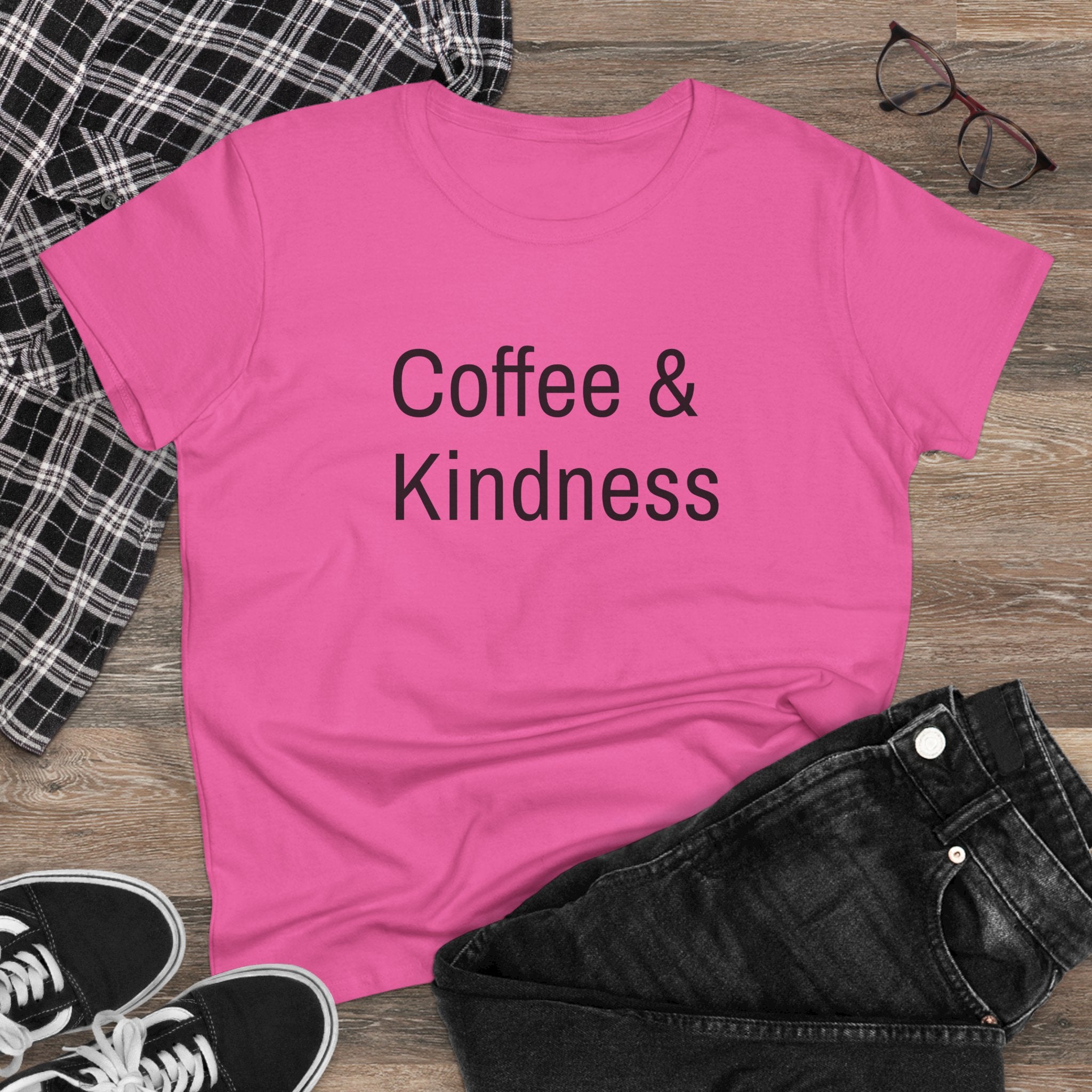 Chick-Shirts ~ Coffee & Kindness Women's Tee