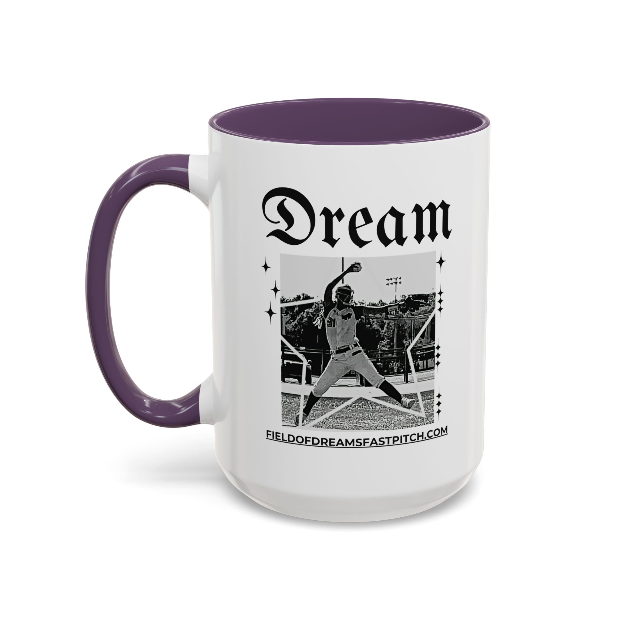 Lil-Mugs ~ Field of Dreams Fast Pitch Coffee Mug  11oz or 15oz Ceramic Coffee Cup