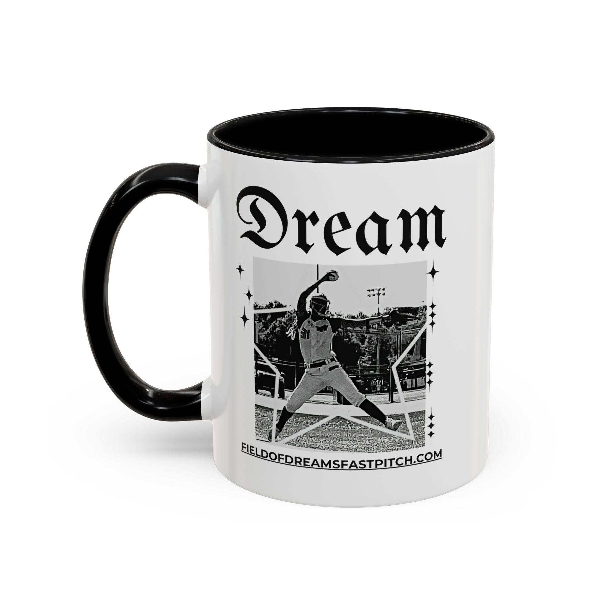 Lil-Mugs ~ Field of Dreams Fast Pitch Coffee Mug  11oz or 15oz Ceramic Coffee Cup