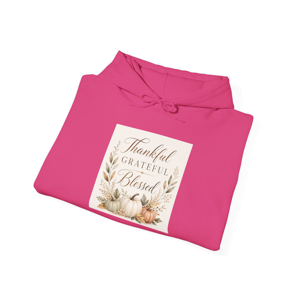 Chick-Shirts ~ Thankful Grateful Blessed Hoodie