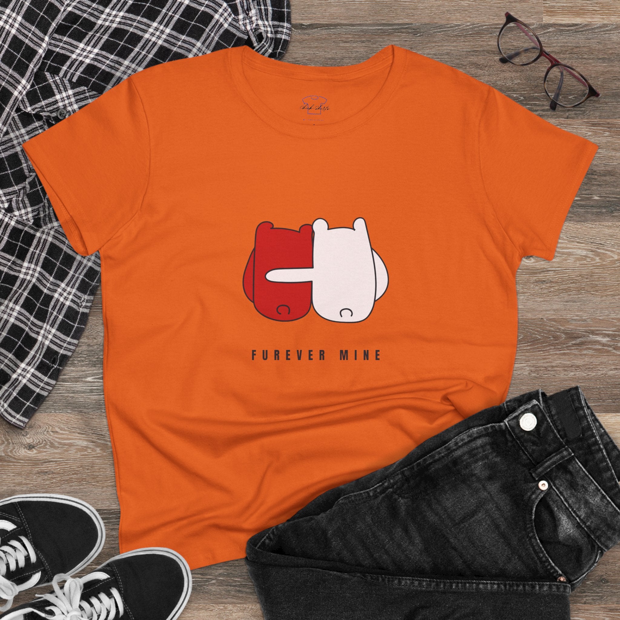 Furever Mine ~ Women's Midweight Cotton Tee