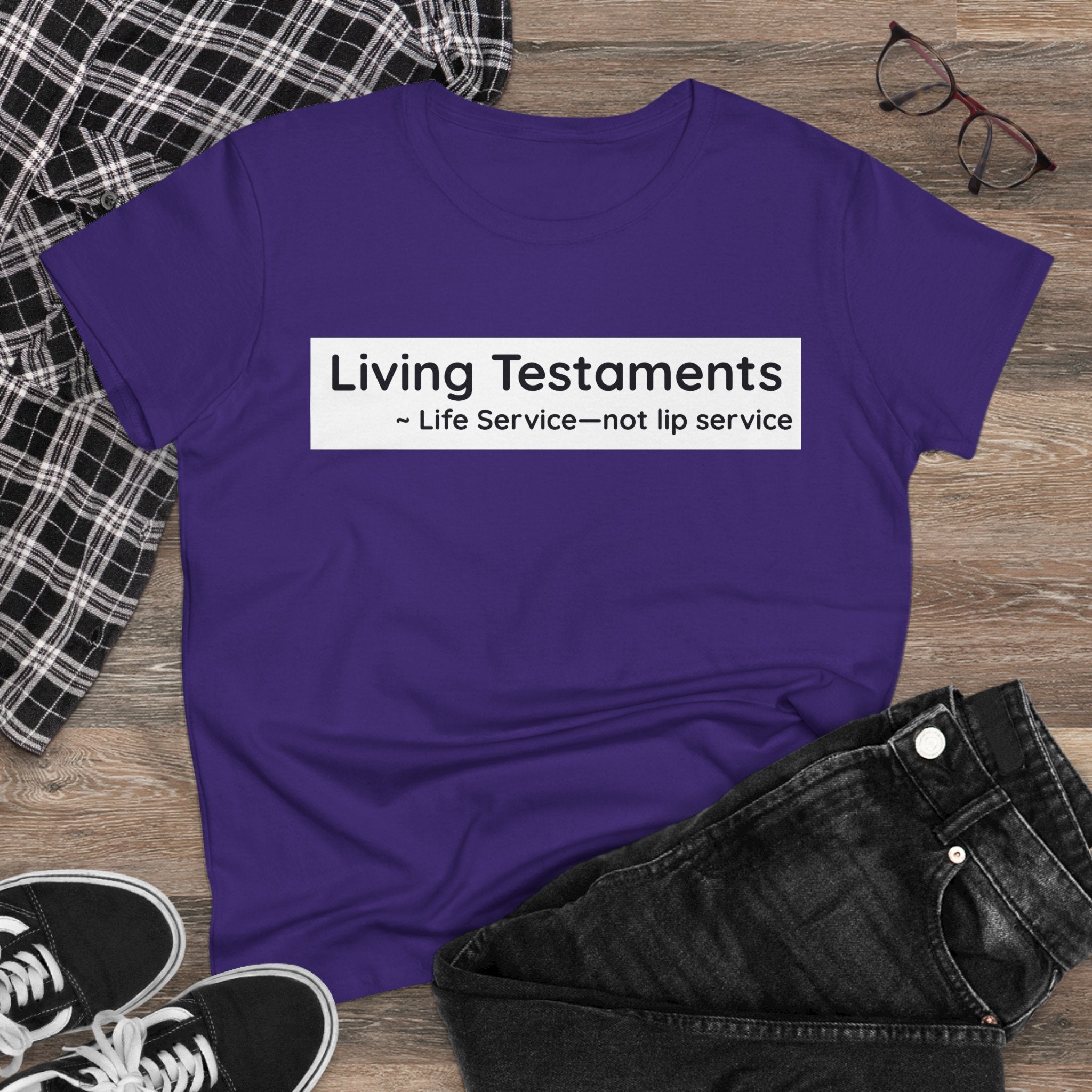 Chick-Shirts ~ Living Testaments Inspirational Tee