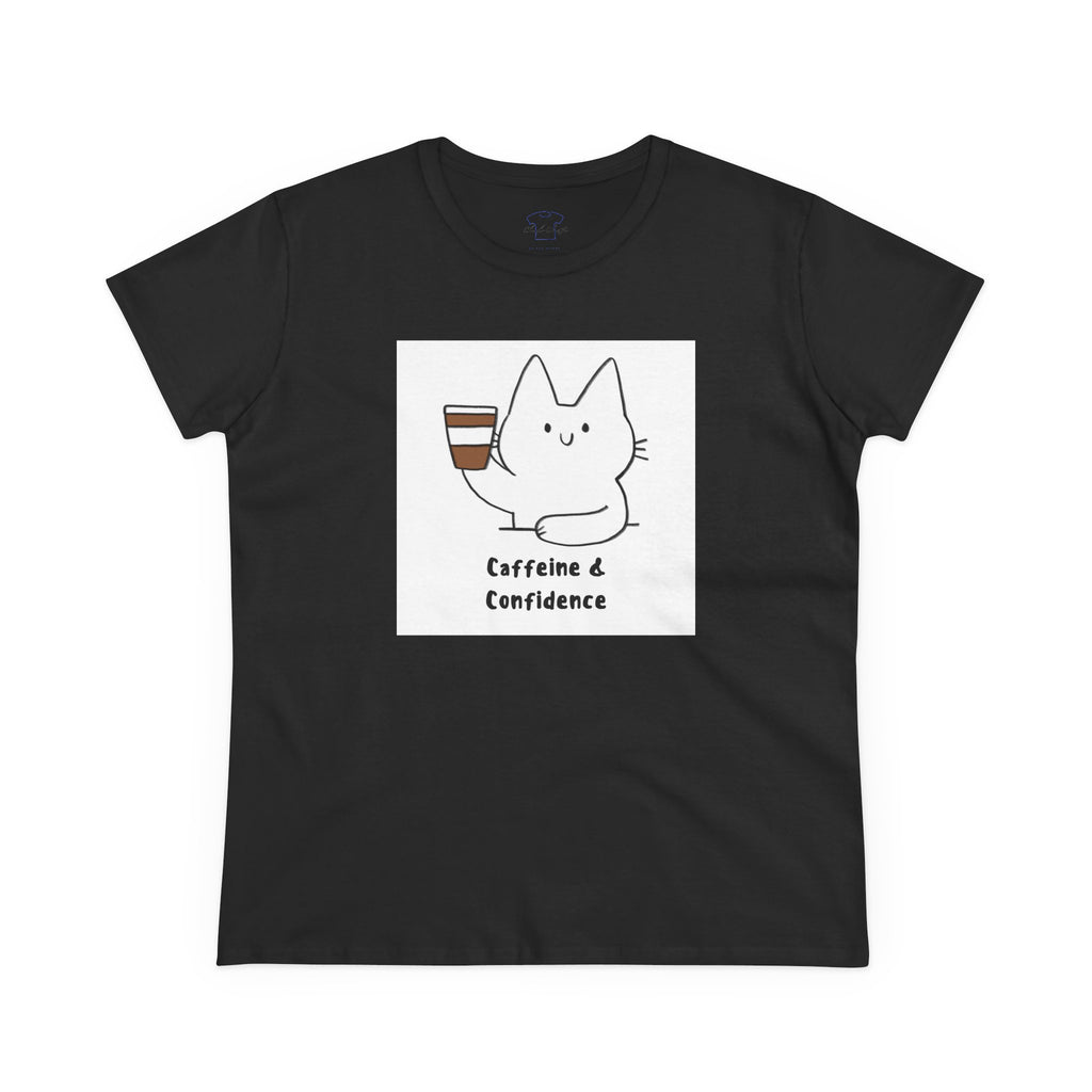 Chick-Shirts ~ Caffeine & Confidence -Women's Tee