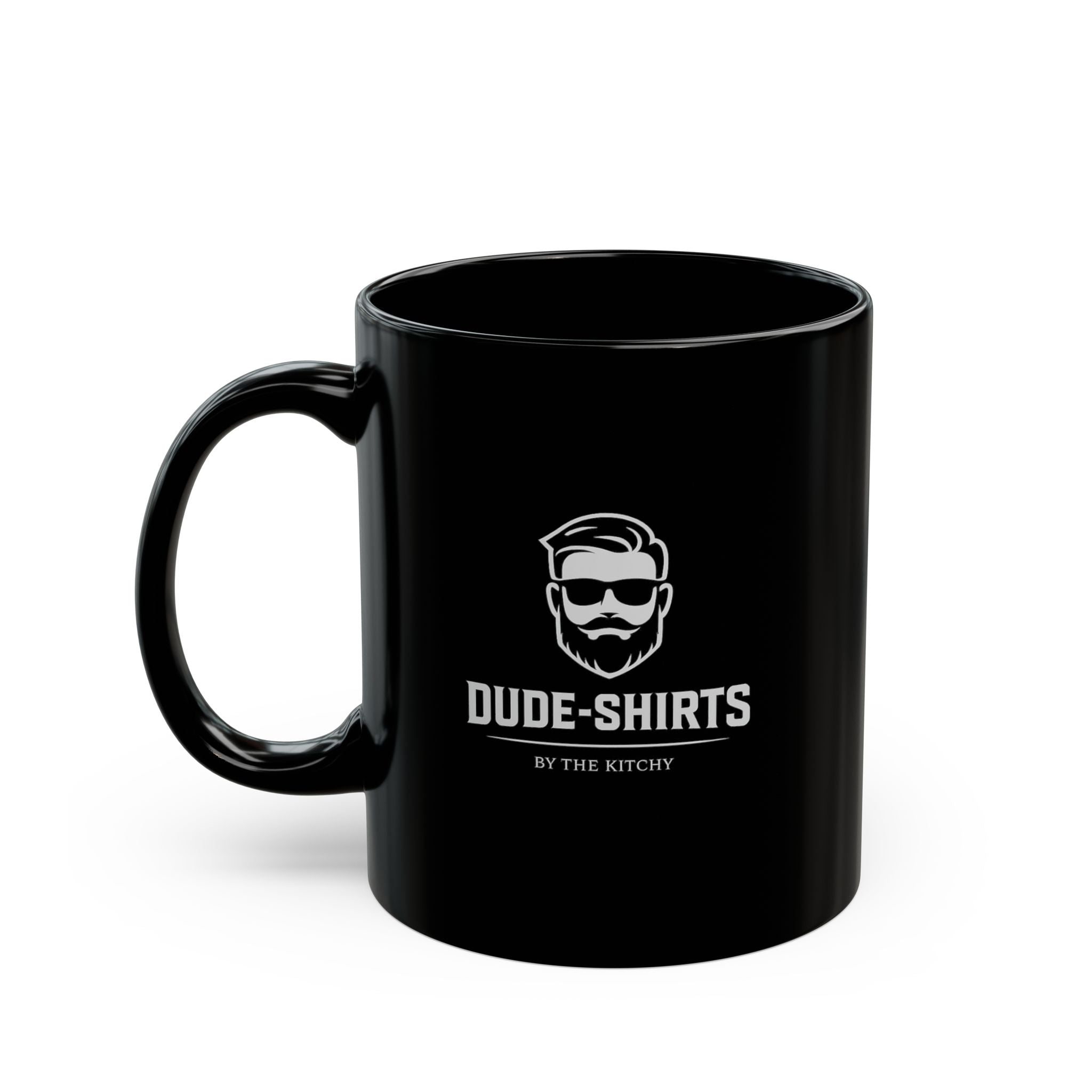 Lil-Mugs — Dude-Shirts Logo Black Ceramic Mug (11oz & 15oz)