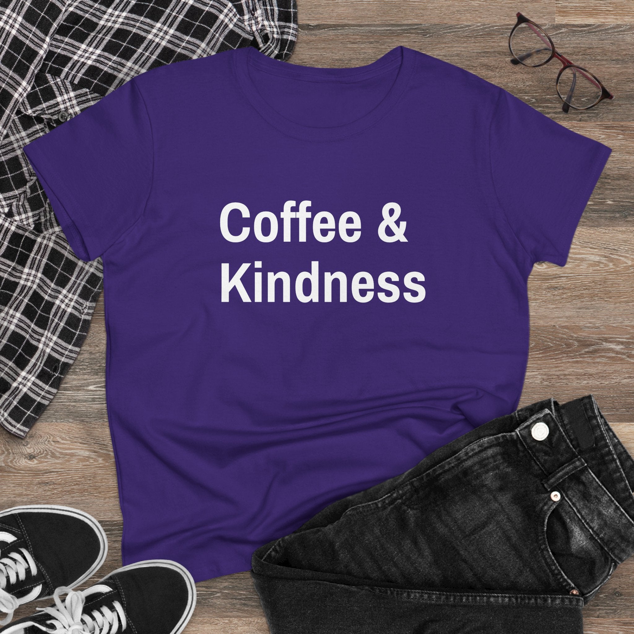 Chick-Shirts ~ Coffee & Kindness Women's Tee