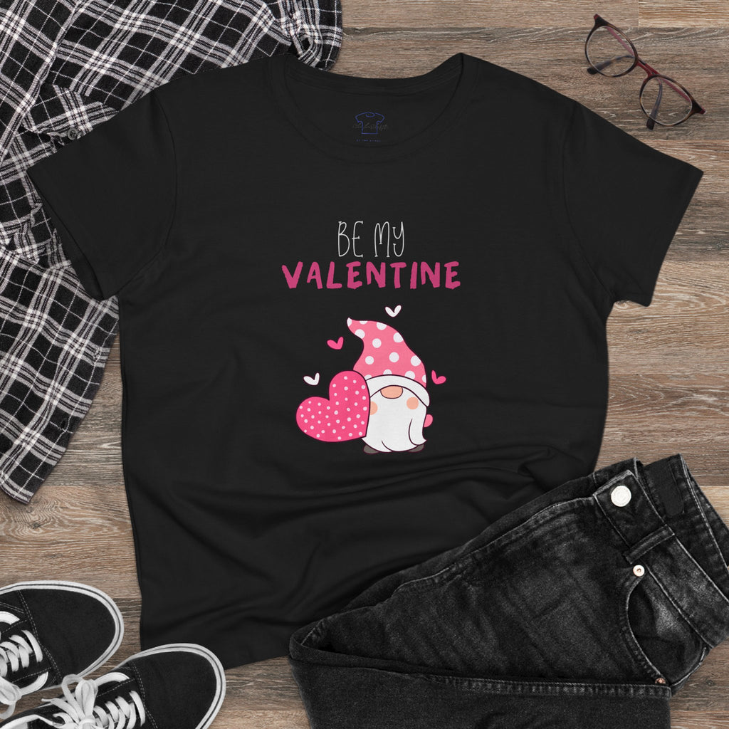 Gnome Be My Valentine ~ Women's Midweight Cotton Tee