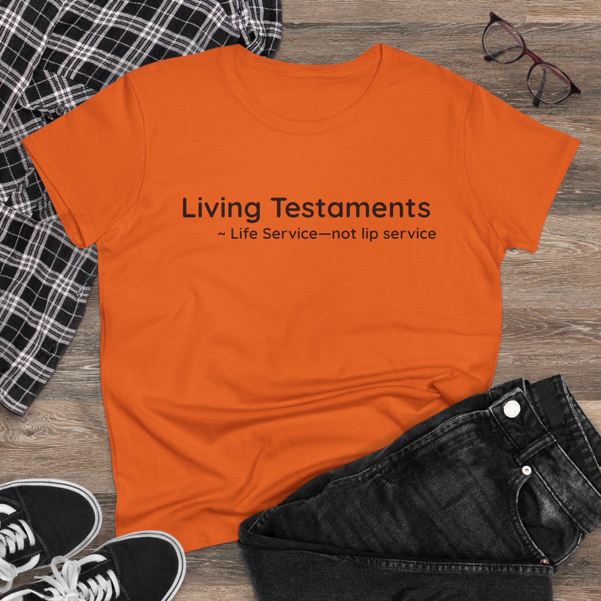 Chick-Shirts ~ Living Testaments Inspirational Tee