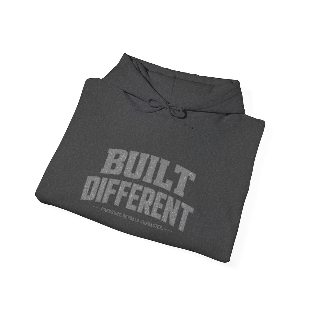 Dude-Shirts ~ Built Different  — Athletic Pullover Hoodie