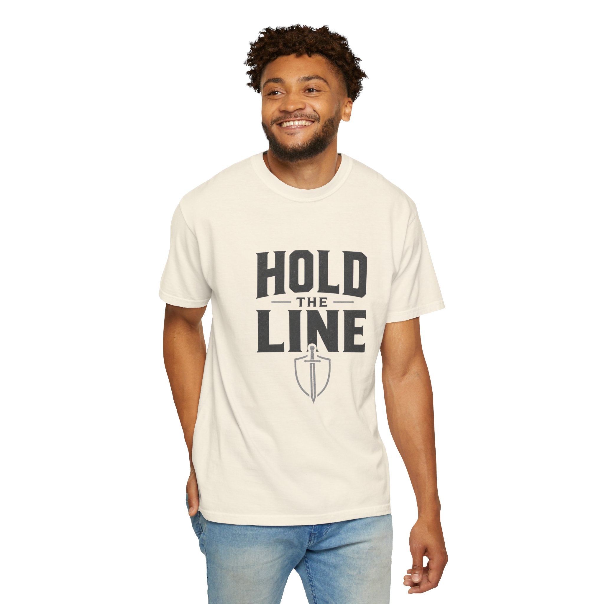 Dude-Shirts ~ Hold The Line Graphic Tee