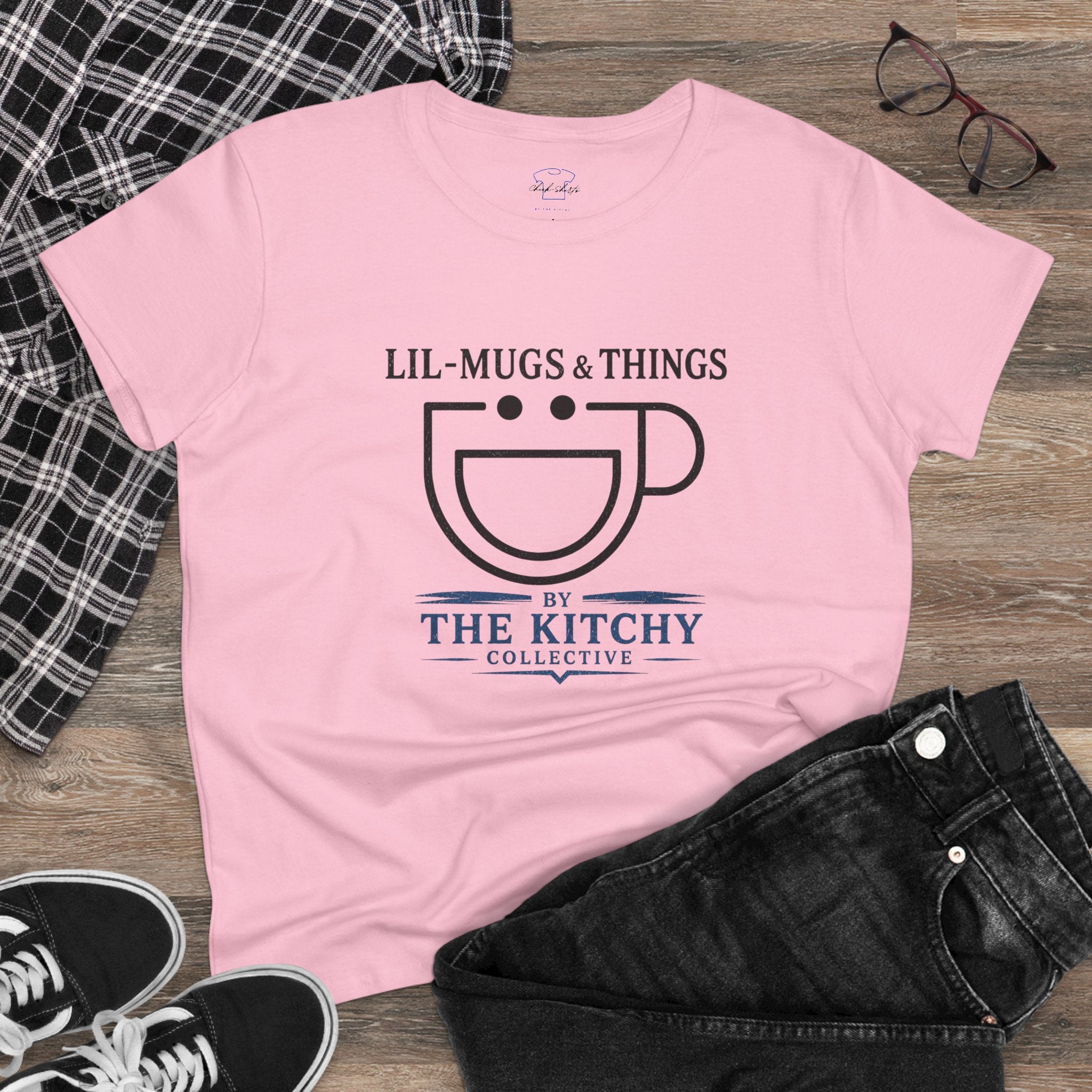 Chick-Shirts ~ Lil-Mugs & Things LOGO Women's Tee