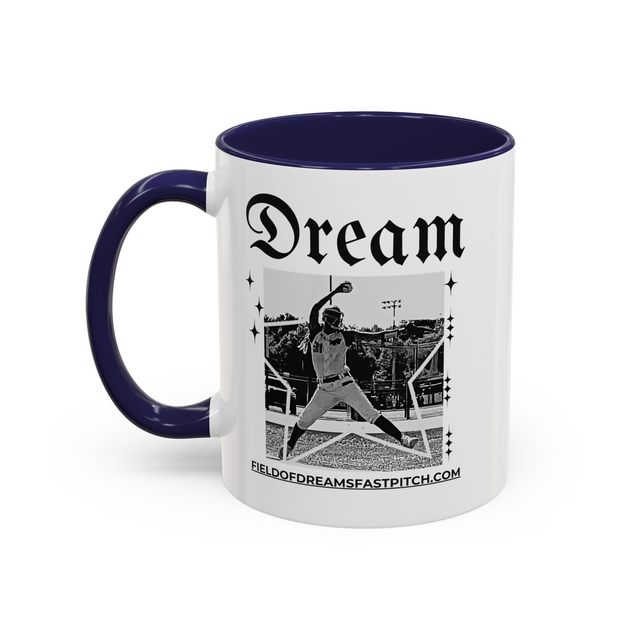 Lil-Mugs ~ Field of Dreams Fast Pitch Coffee Mug  11oz or 15oz Ceramic Coffee Cup