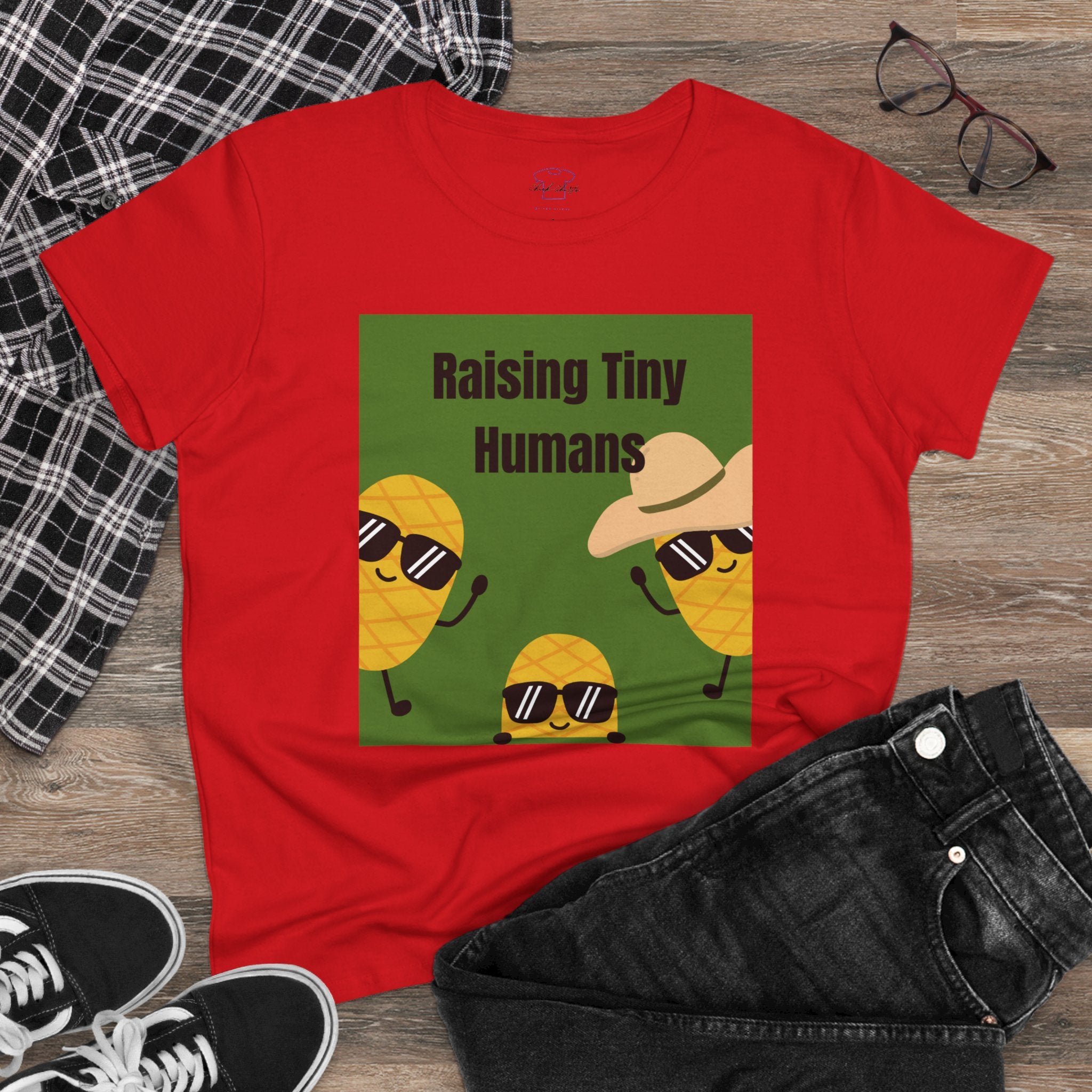 Chick-Shirts ~ Raising Tiny Humans Women's Tee