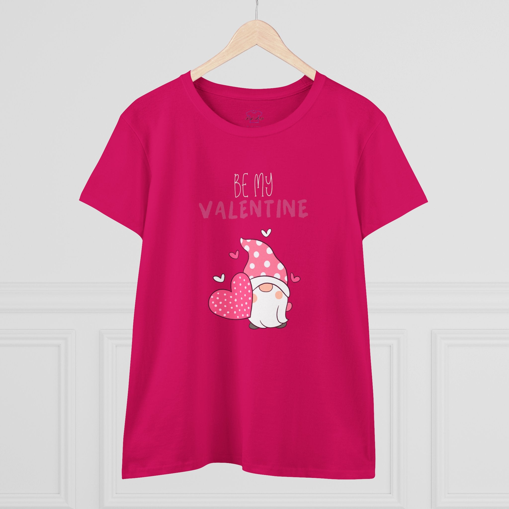 Gnome Be My Valentine ~ Women's Midweight Cotton Tee
