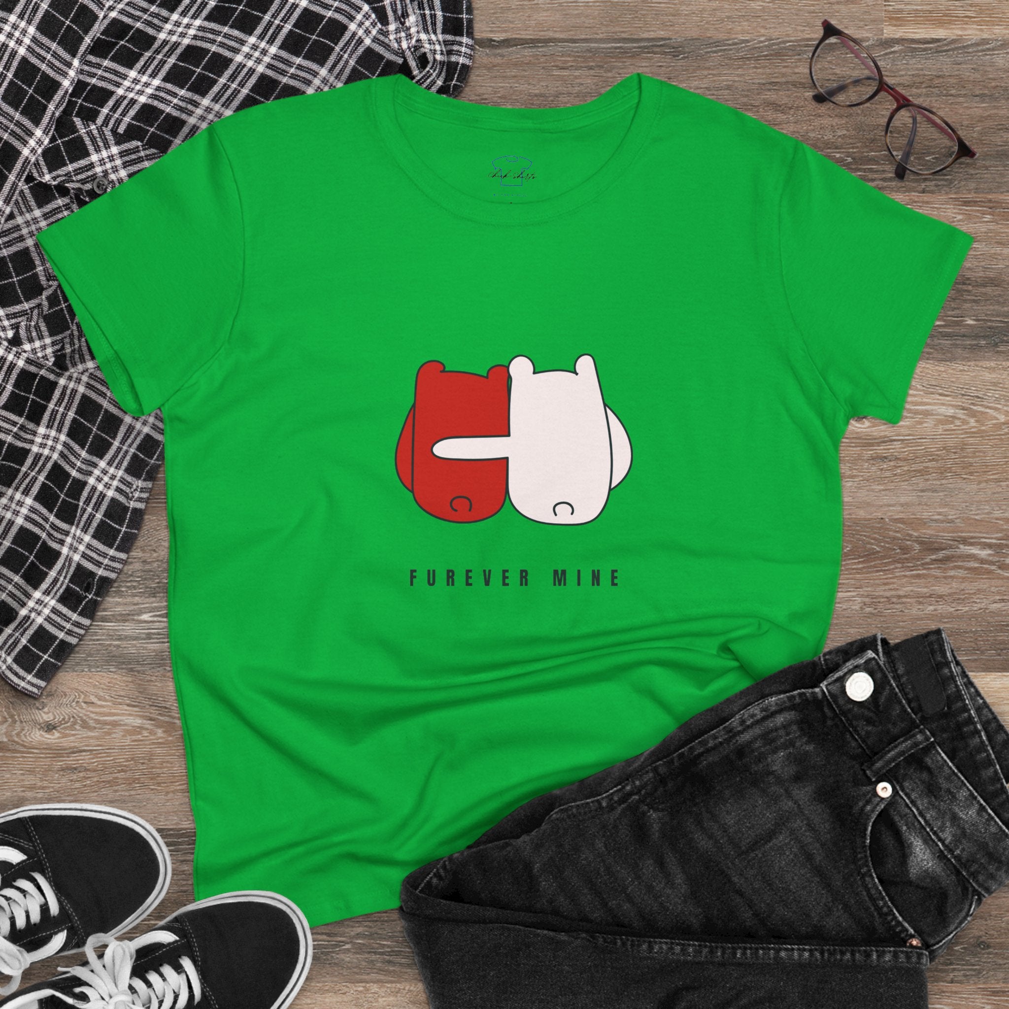 Furever Mine ~ Women's Midweight Cotton Tee