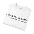 Dude-Shirts ~ Living Testaments Inspirational Tee