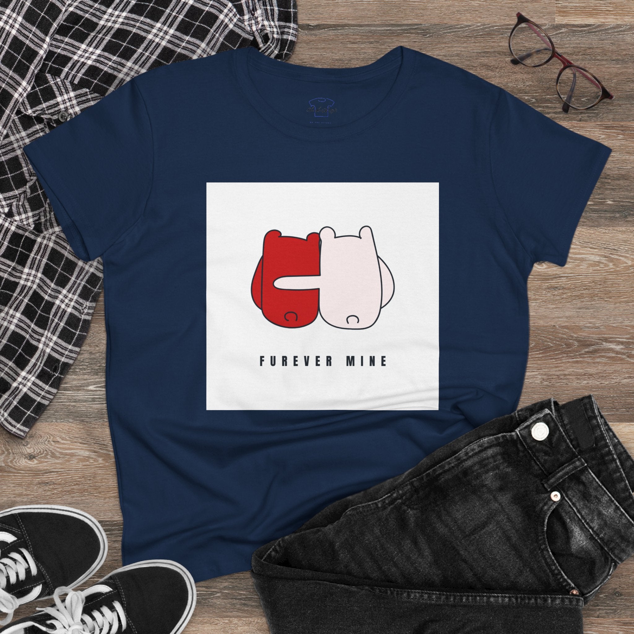 Furever Mine ~ Women's Midweight Cotton Tee