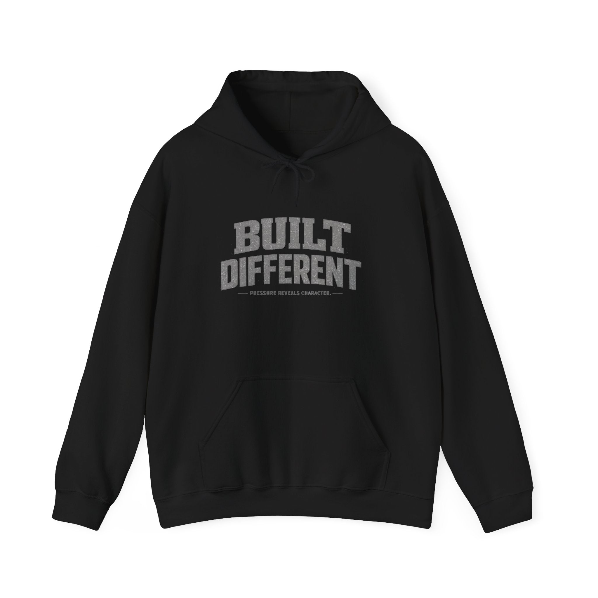 Dude-Shirts ~ Built Different  — Athletic Pullover Hoodie