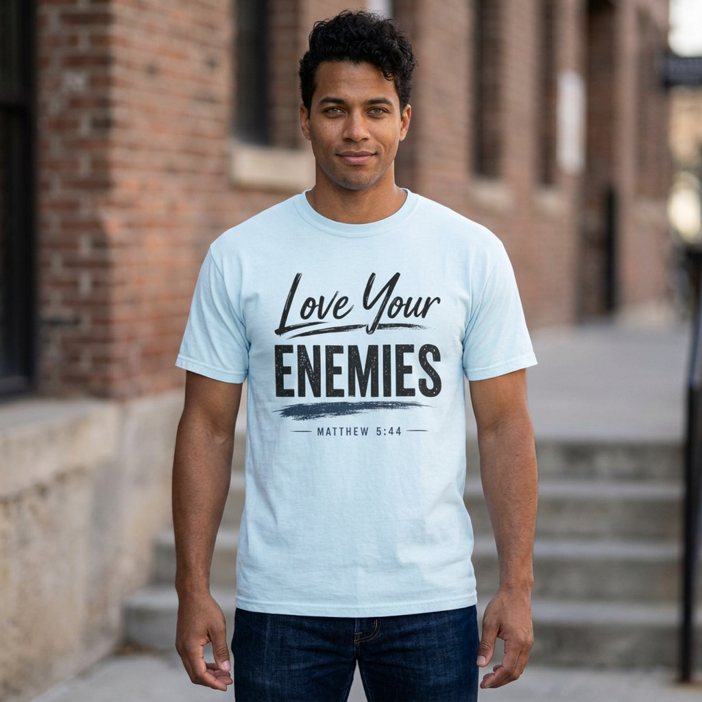 Dude-Shirts ~ Love Your Enemies — Graphic Tee