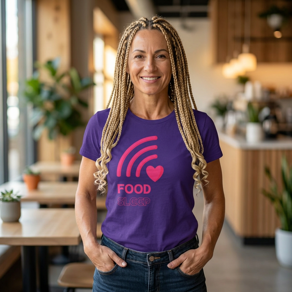Chick-Shirts ~ WIFI, FOOD, SLEEP Women's Tee