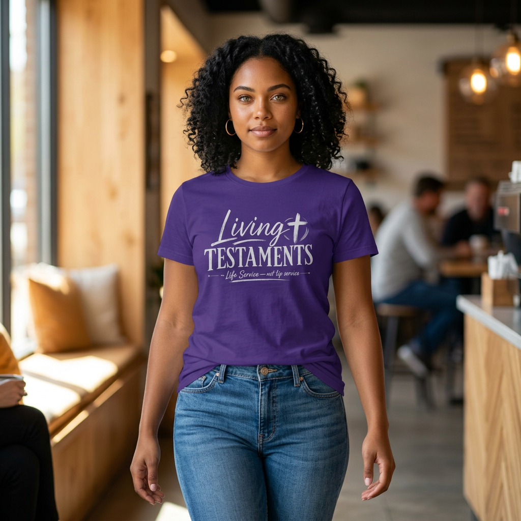 Chick-Shirts ~ Living Testaments  "Life Service — not lip service"