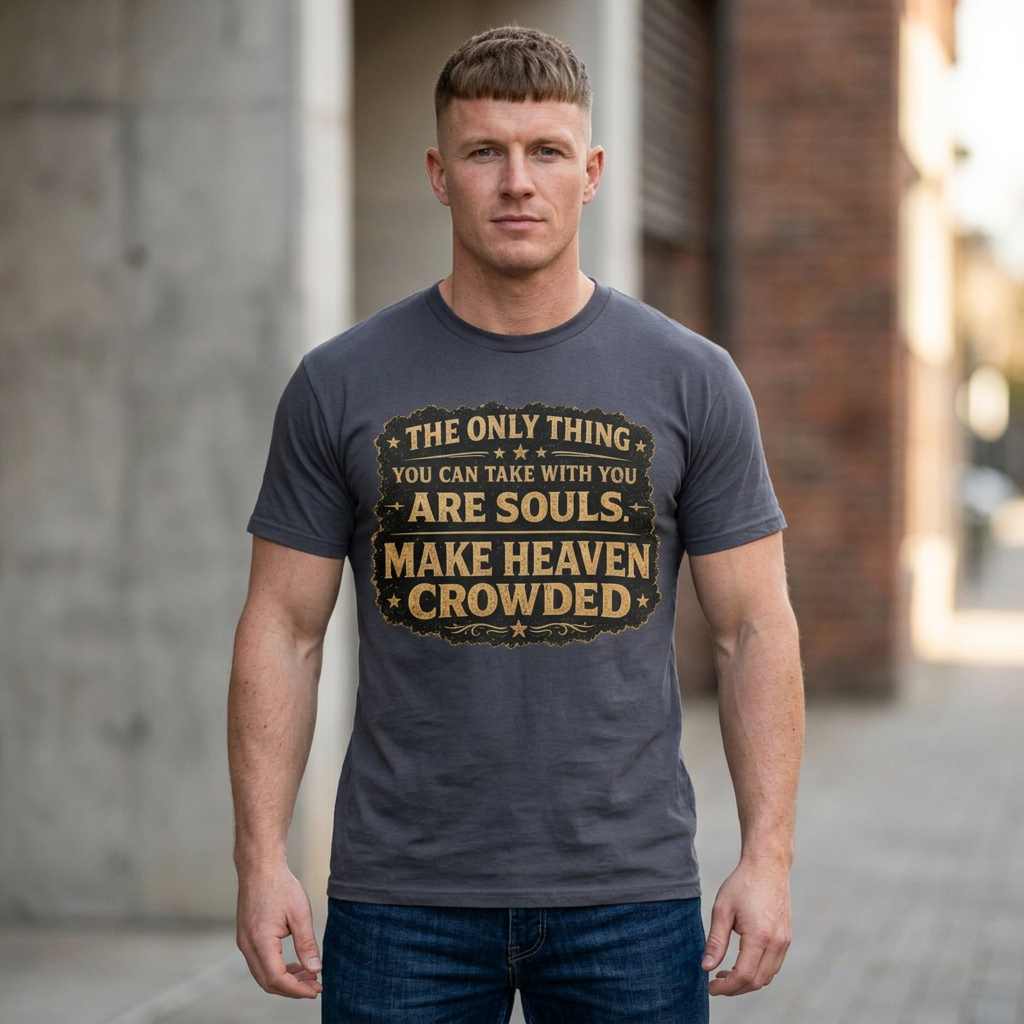 Dude-Shirts — “Make Heaven Crowded” Inspirational Tee