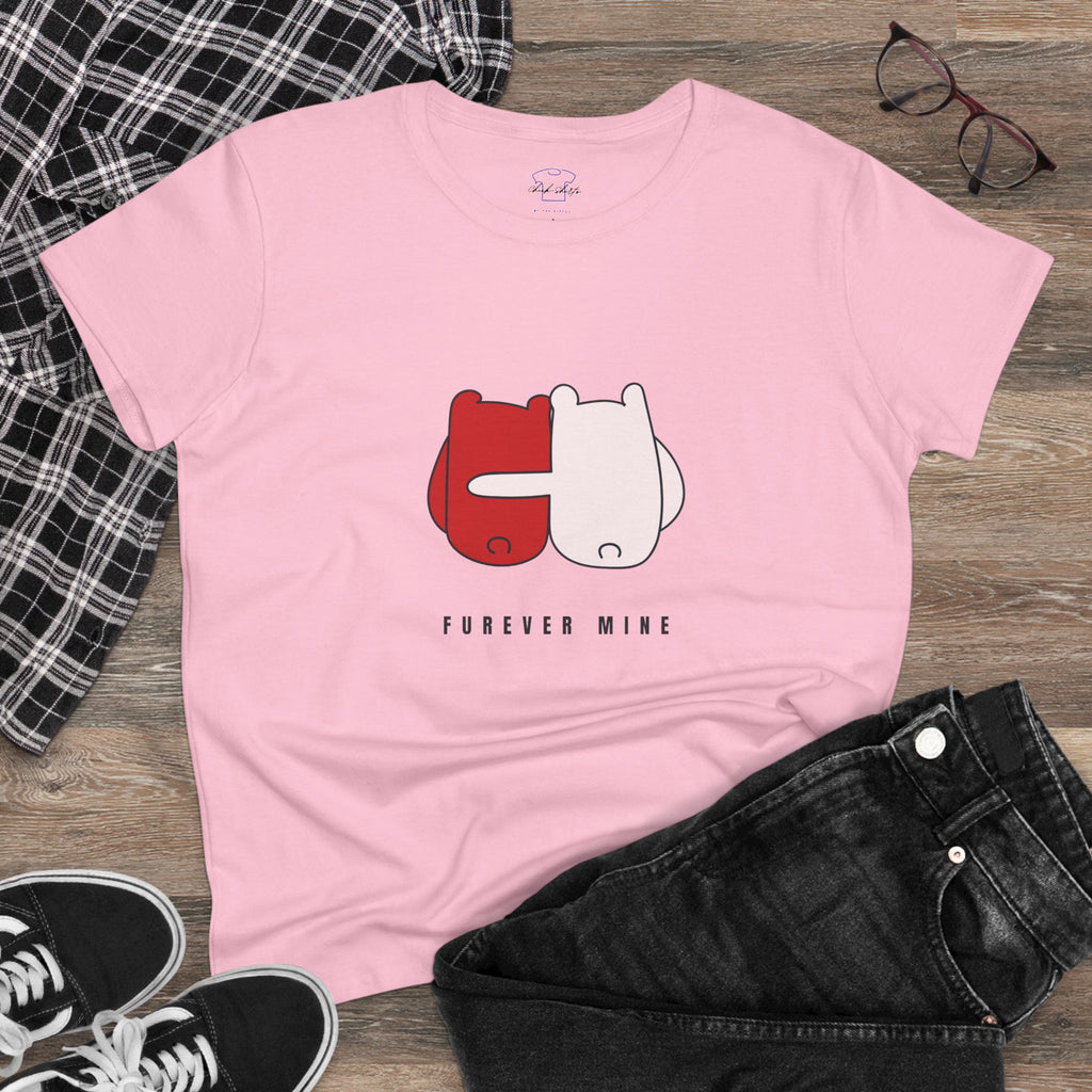 Furever Mine ~ Women's Midweight Cotton Tee