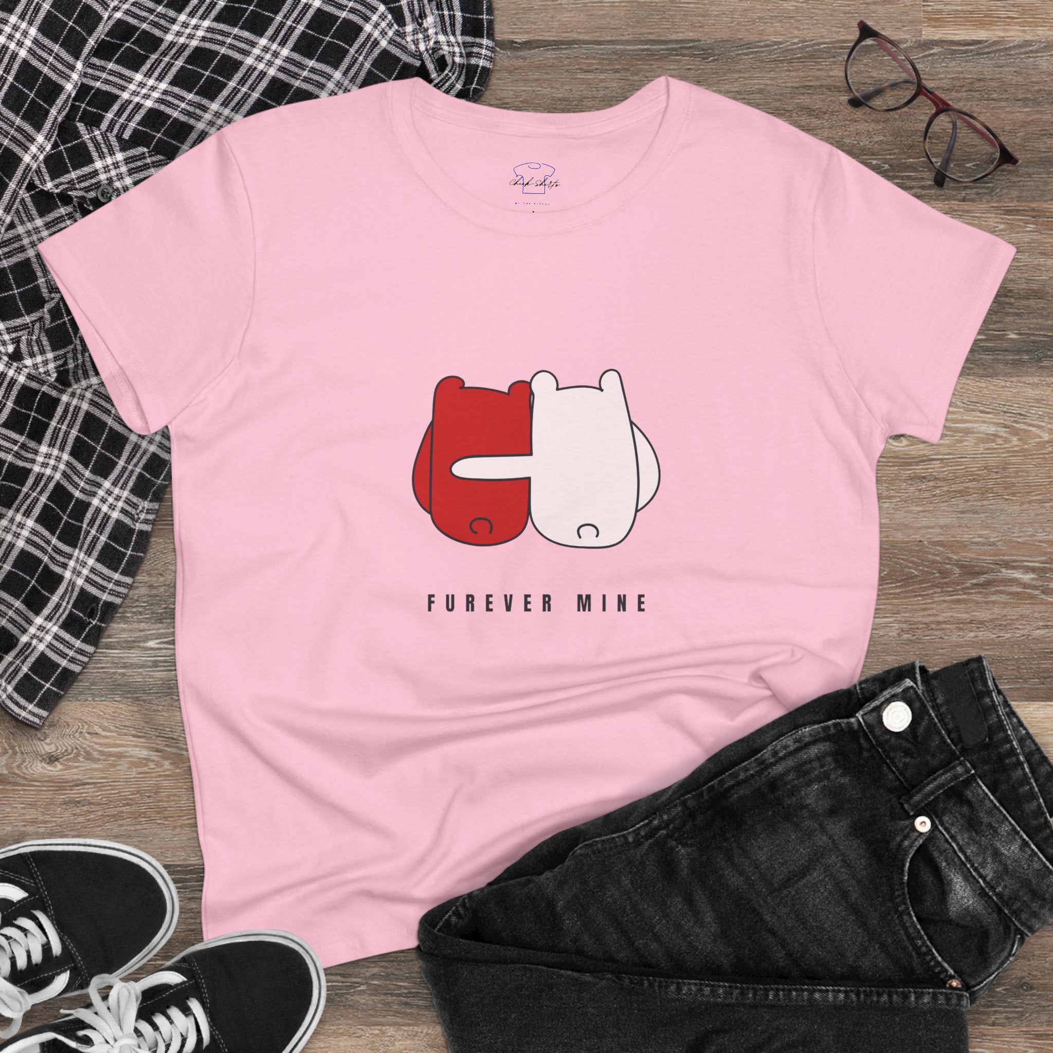 Furever Mine ~ Women's Midweight Cotton Tee