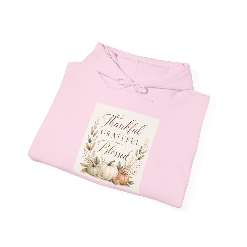 Chick-Shirts ~ Thankful Grateful Blessed Hoodie