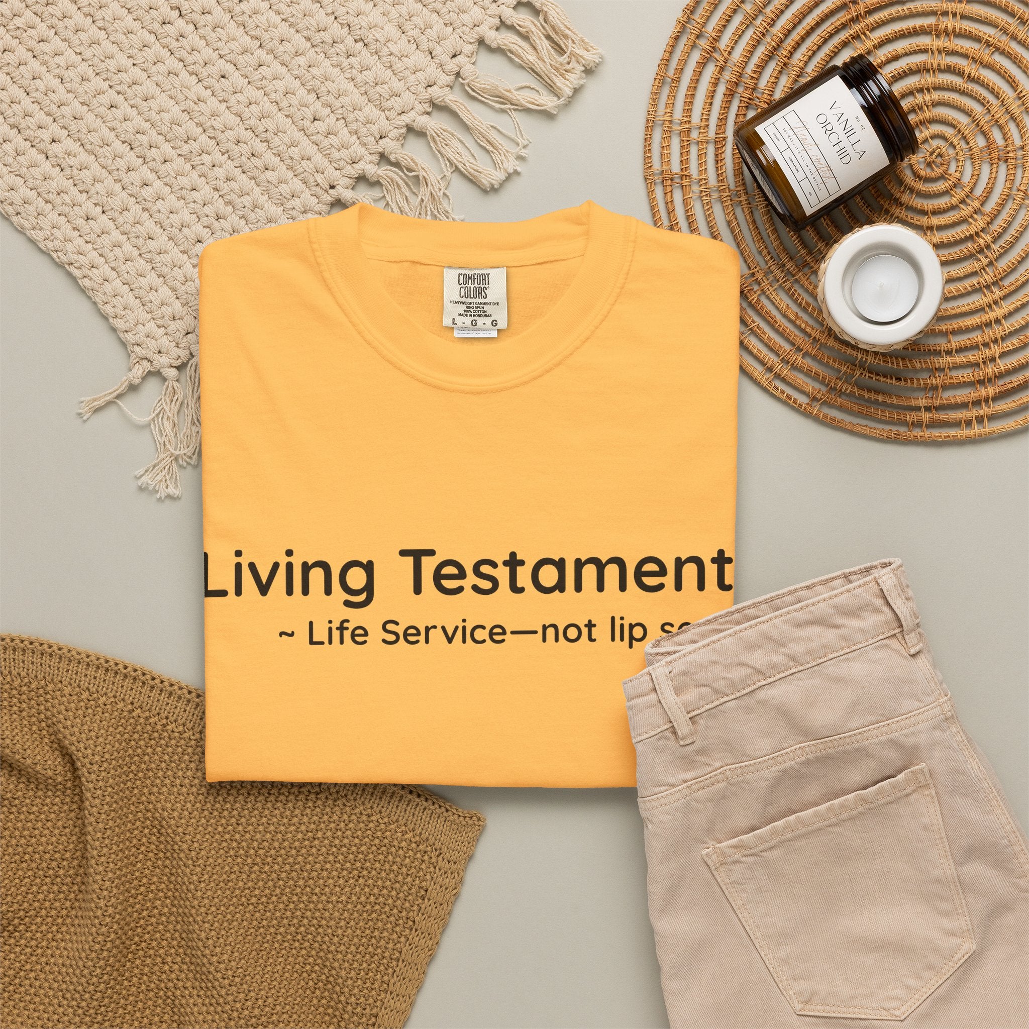 Dude-Shirts ~ Living Testaments Inspirational Tee