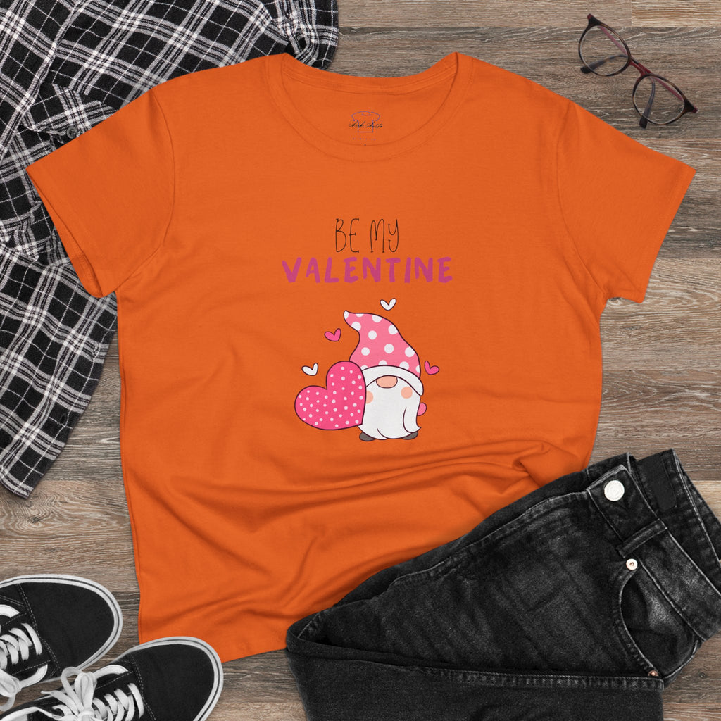 Gnome Be My Valentine ~ Women's Midweight Cotton Tee
