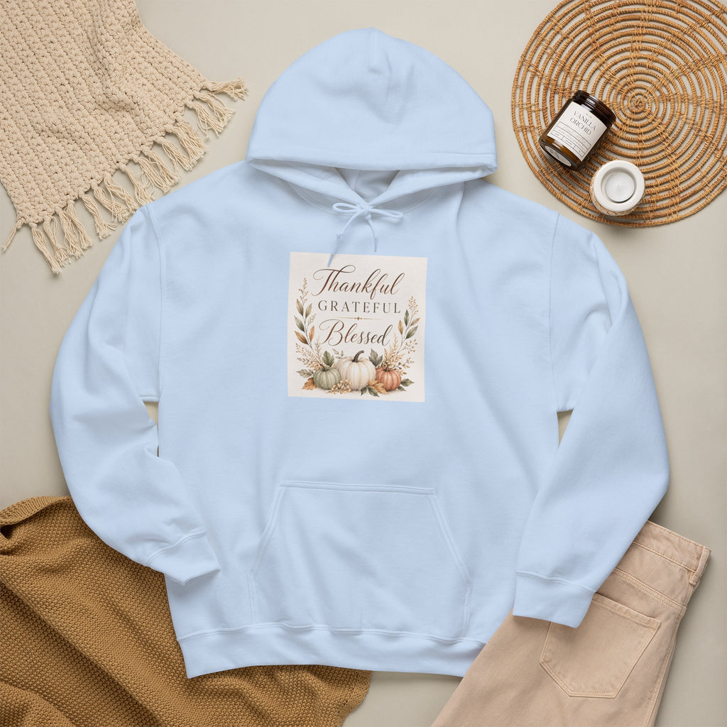 Chick-Shirts ~ Thankful Grateful Blessed Hoodie