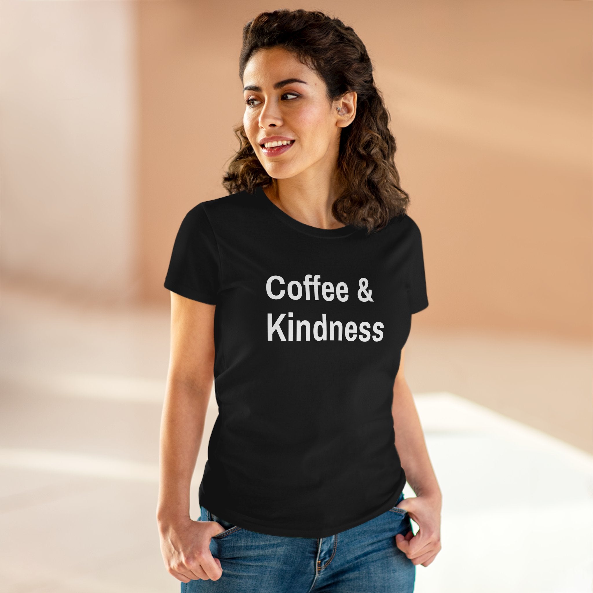 Chick-Shirts ~ Coffee & Kindness Women's Tee