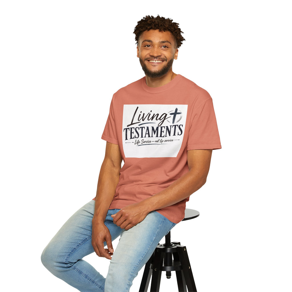 Dude-Shirts ~ Living Testaments Inspirational Tee