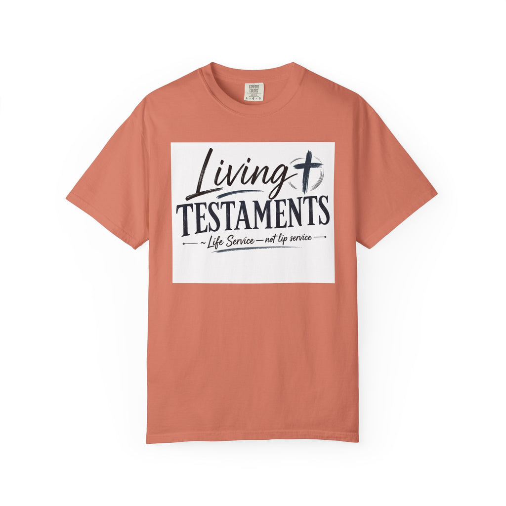 Dude-Shirts ~ Living Testaments Inspirational Tee
