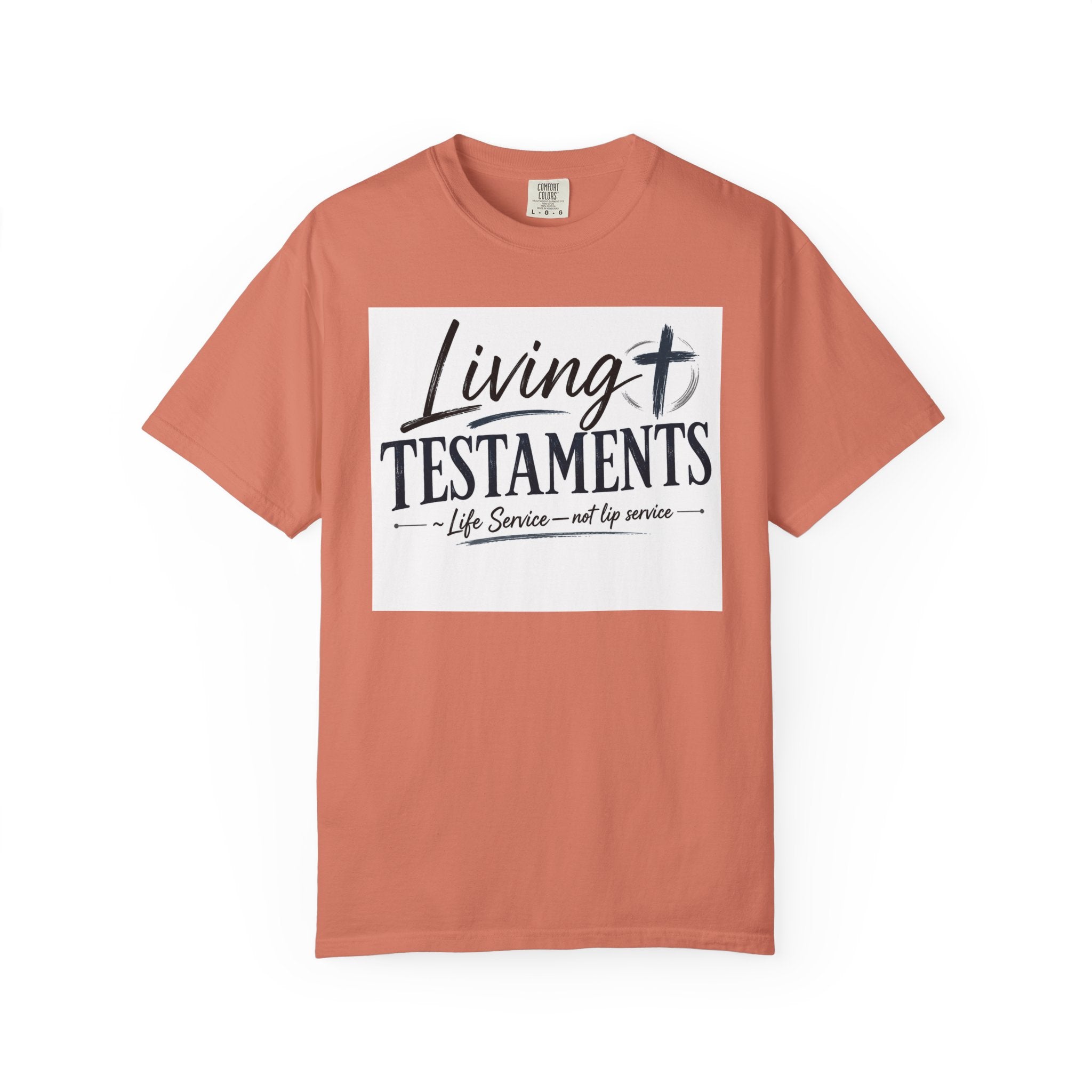 Dude-Shirts ~ Living Testaments Inspirational Tee
