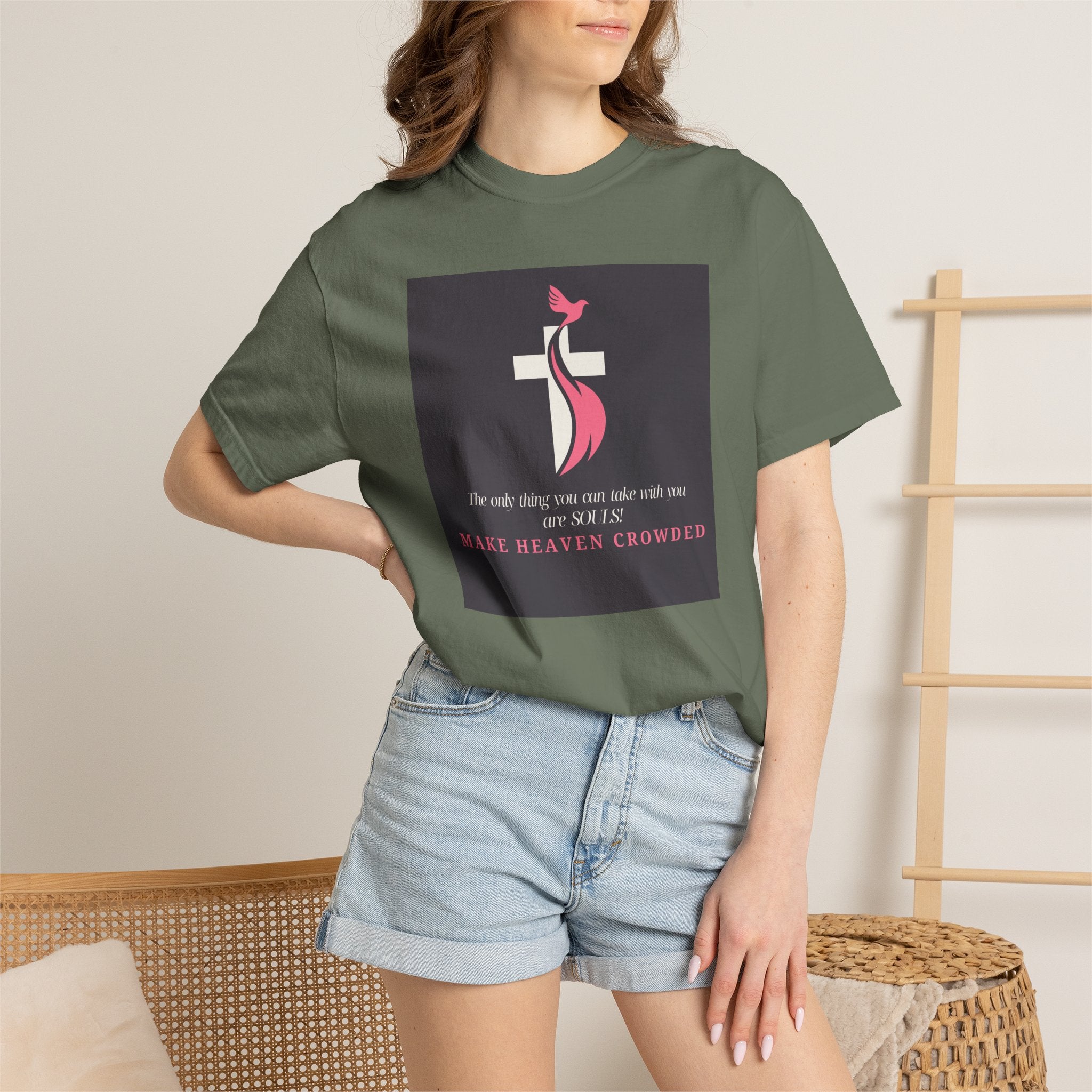 Chick-Shirts — “Make Heaven Crowded” Inspirational Tee