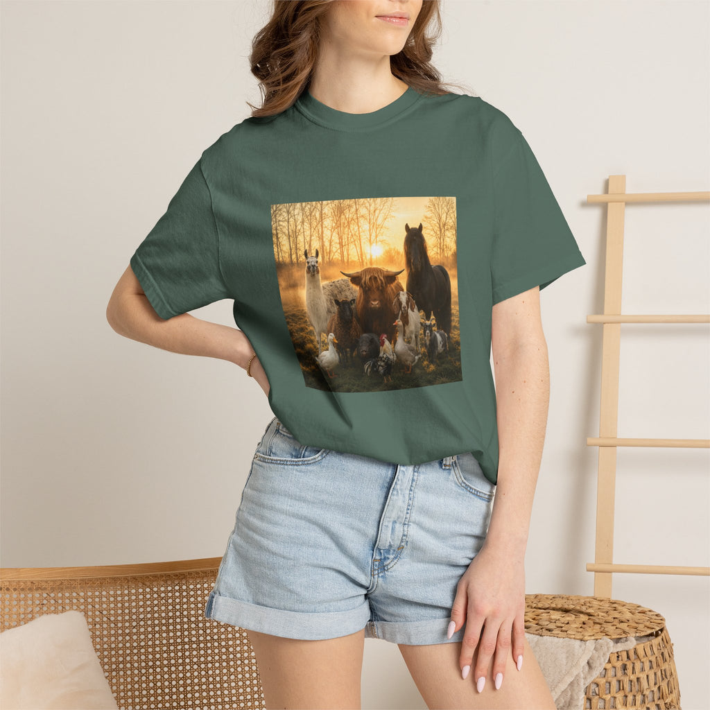 Chick-Shirts ~ 'The Usual Suspects' Farm Animals T-Shirt