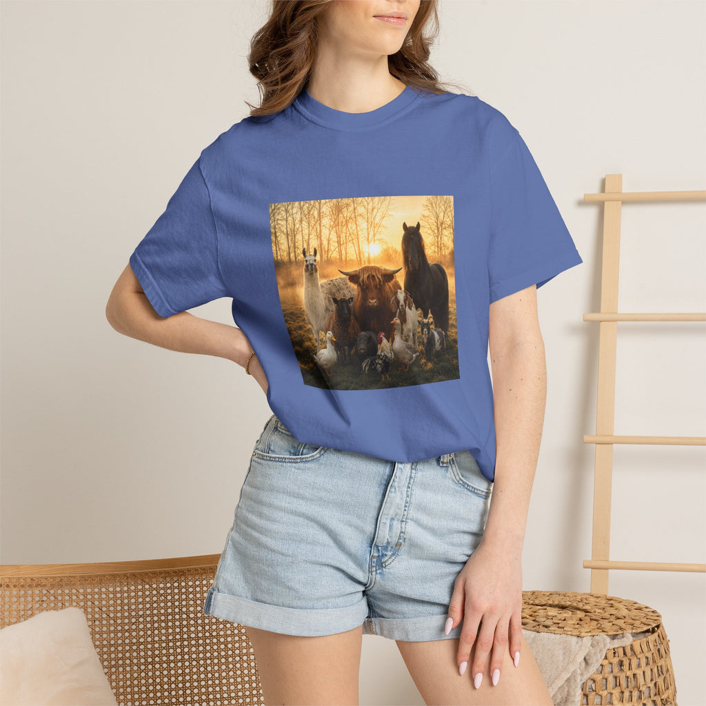 Chick-Shirts ~ 'The Usual Suspects' Farm Animals T-Shirt