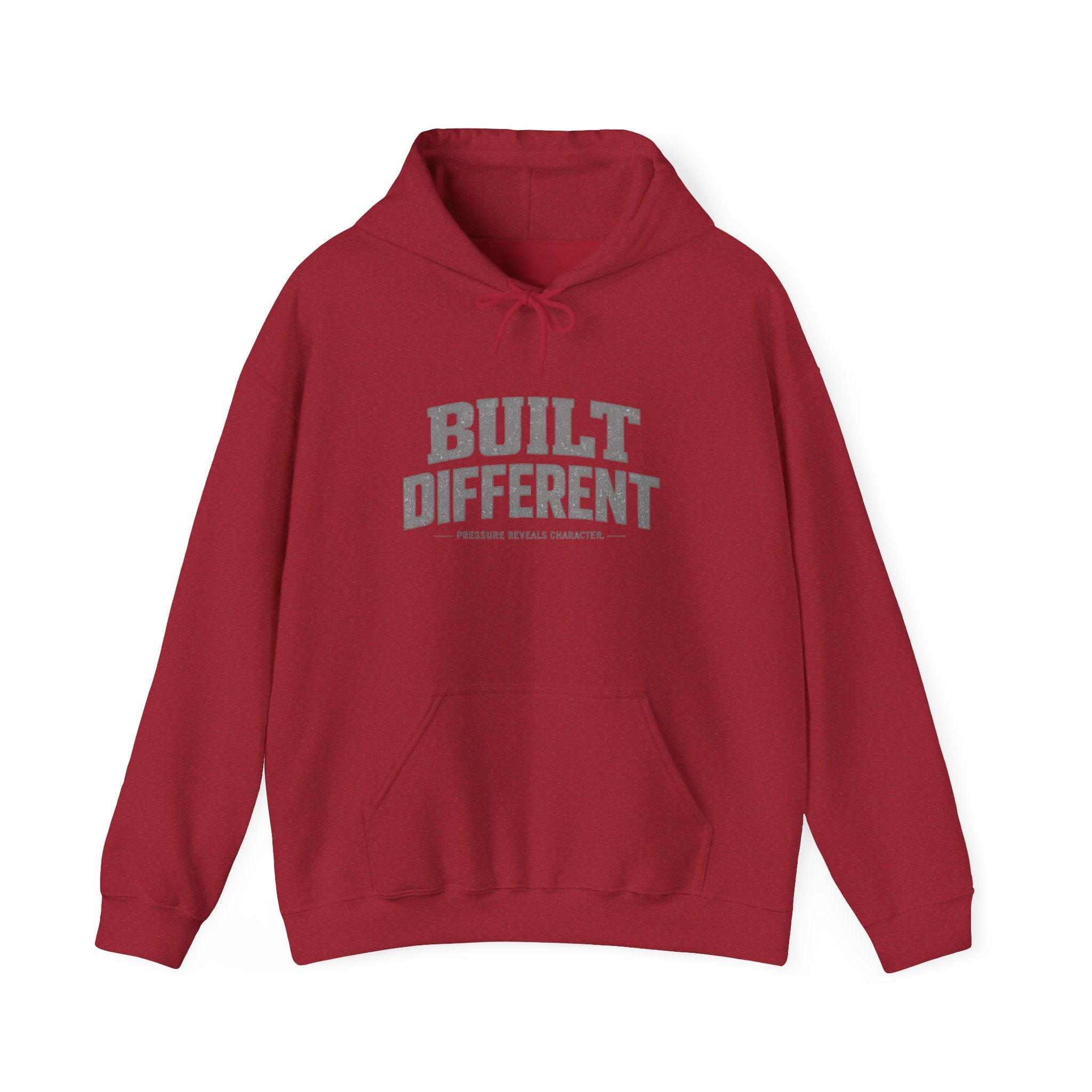 Dude-Shirts ~ Built Different  — Athletic Pullover Hoodie