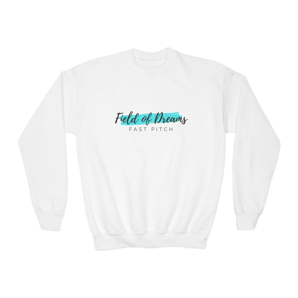Chick-Shirts - YOUTH Field of Dreams Fast Pitch Crewneck Sweatshirt