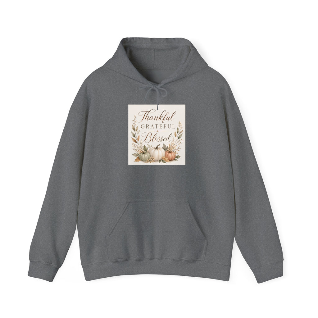Chick-Shirts ~ Thankful Grateful Blessed Hoodie