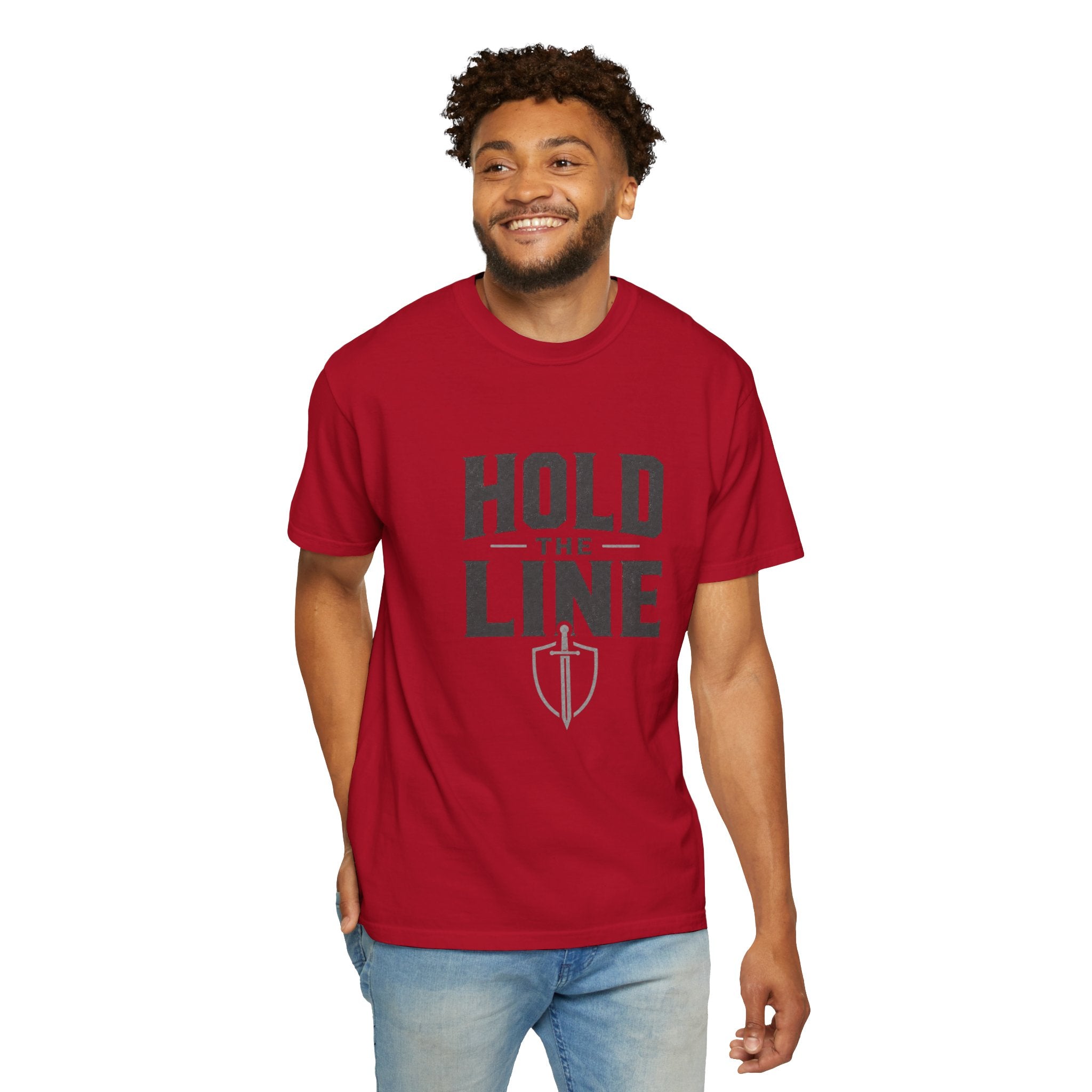 Dude-Shirts ~ Hold The Line Graphic Tee