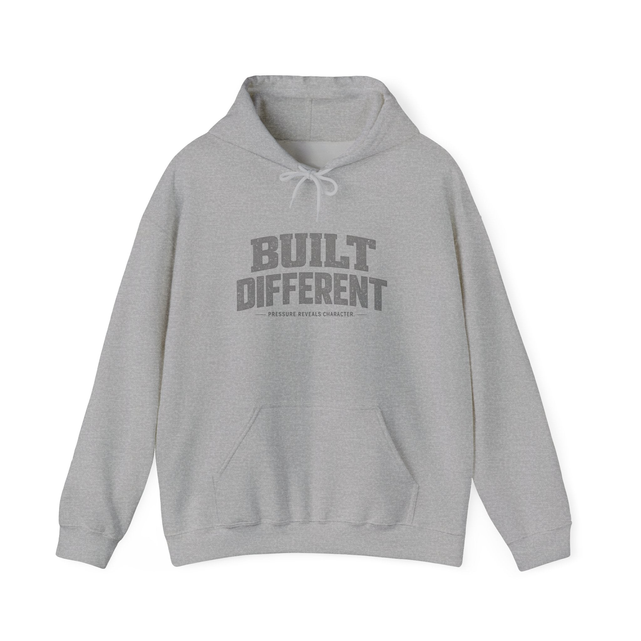 Dude-Shirts ~ Built Different  — Athletic Pullover Hoodie